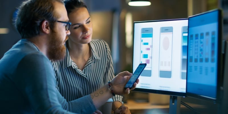 Mobile Application Designers Test the application to make it more secure.
