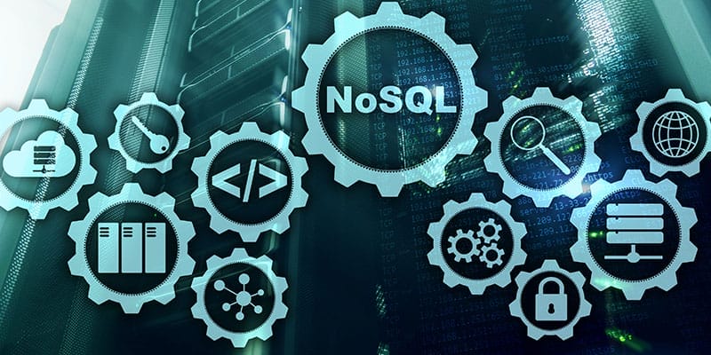 Image illustration of NoSQL - Database Technology concept with icons.