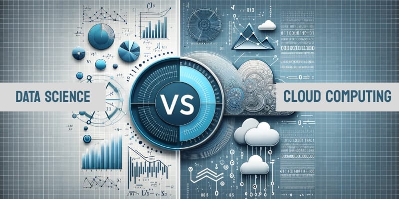 Image showing Data Science Vs Cloud Computing - which one is best for IT career.