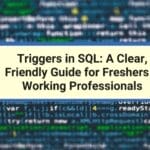 Triggers in SQL: A Clear, Friendly Guide for Freshers & Working Professionals
